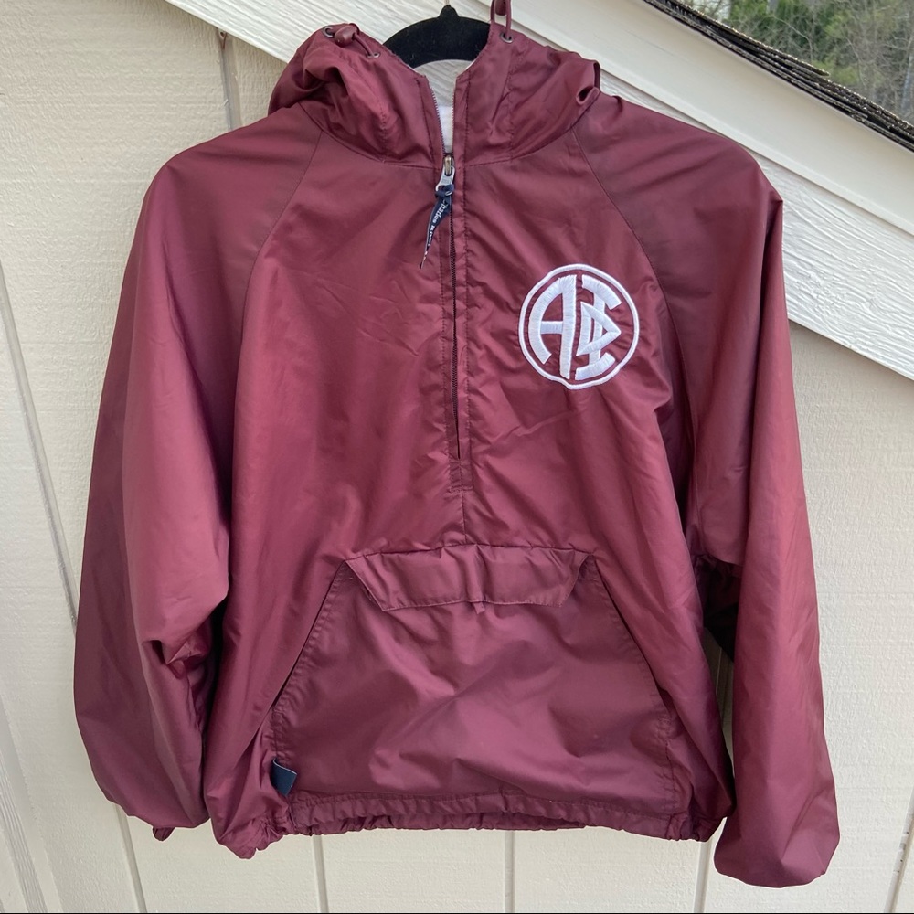 Maroon Alpha Phi Windbreaker